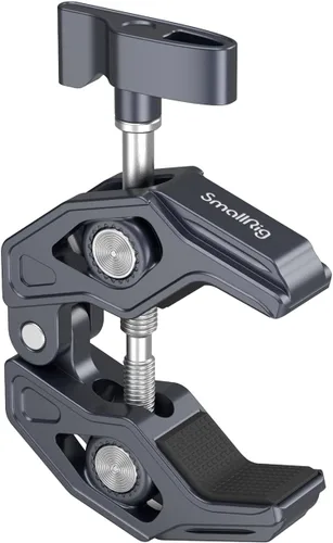 SMALLRIG Abrazadera en forma de cangrejo, soporte para cámara, 1/4"-20, 3/8"-16 agujeros roscados, carga útil de 7.7lbs/3.5kg, compatible con