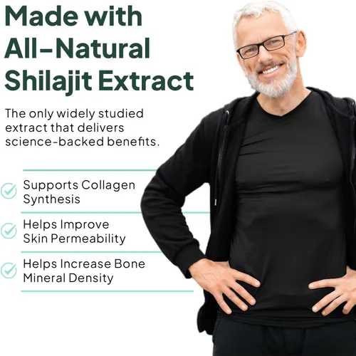 Miniatura 4 de Organics Ocean Shilajit Una Por Día para Hombres y Mujeres - Suplemento Natural de Shilajit para Anti-Envejecimiento, Fortaleza Ósea, Apoyo Hormonal