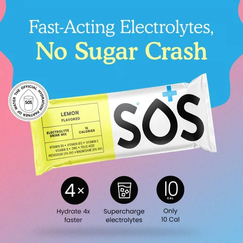 Miniatura 5 de SOS Barras de polvo de electrolitos de hidratación, hidratación rápida baja en azúcar, aptas para dieta keto