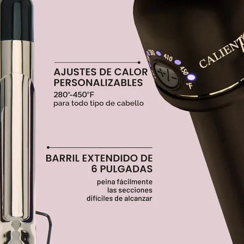 Miniatura 4 de HOT Tools Rizador profesional de oro de 24 quilates de 1 pulgada con abrazadera para rizos hinchables, estilo más rápido, menos daño y resultados