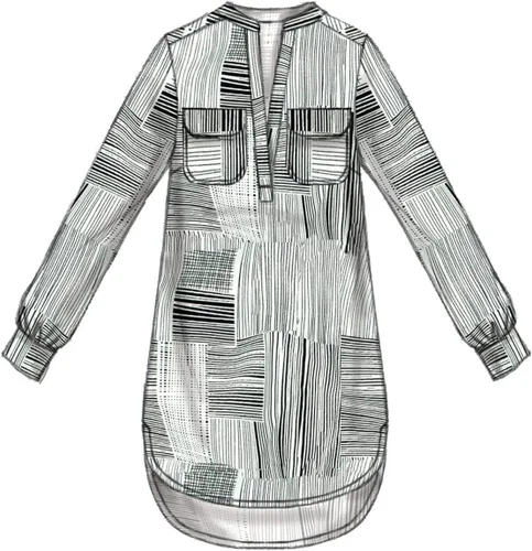 Miniatura 6 de McCall's Patterns M7360 - Camisetas Henley para mujer, talla A5 (6-8-10-12-14)