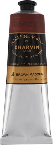 Miniatura 133 de Charvin Pintura acrílica profesional extrafina – verde absenta, tubo de 2.1 fl oz, pigmentos de triple fresado, resistente a la luz, pinturas