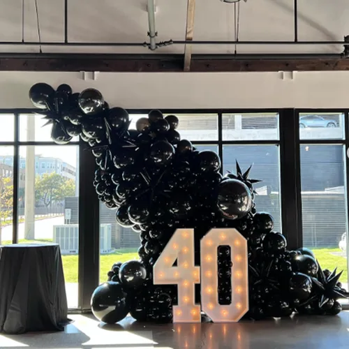 Miniatura 7 de Awenztech - Globos negros de 12 pulgadas, globos de látex negros, 50 globos de fiesta para graduación, Halloween, decoración de fiesta de cumpleaños