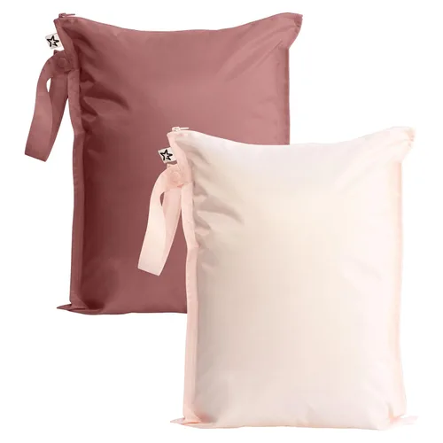 Miniatura 24 de Tiny Twinkle Bolsas Húmedas a Prueba de Desorden Paquete de 2 Bolsas Húmedas Reutilizables e Impermeables para Trajes de Baño Ropa de Bebé