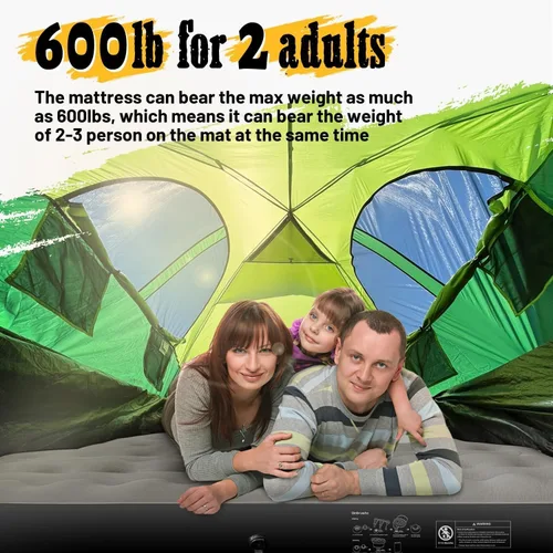 Miniatura 7 de Umbrauto Truck Bed Air Mattress Inflatable Pickup Camping Airbed for 5.5-5.8ft Full Size Short Truck Bed Road Trip Sleeping Pad with Pump for