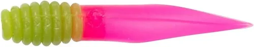 Miniatura 35 de Bobby Garland Slab Slay'R Señuelo de pesca de plástico suave para crappie, equipo de pesca y accesorios, 2 pulgadas, Chartreuse Silver Chartreuse