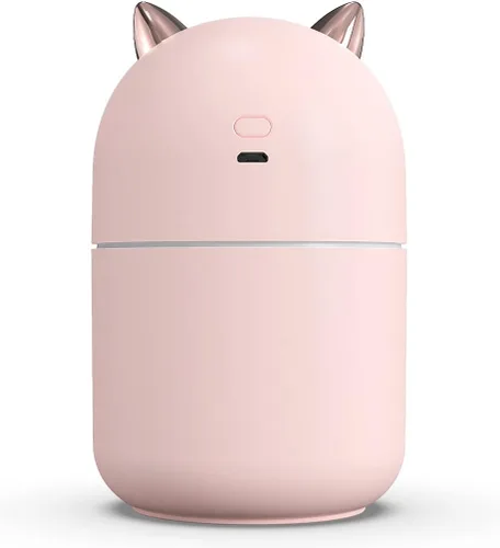 Miniatura 3 de Mini humidificador portátil de niebla fría de 10.1 fl oz con luz nocturna, apagado automático USB, ultra silencioso, 2 modos de pulverización