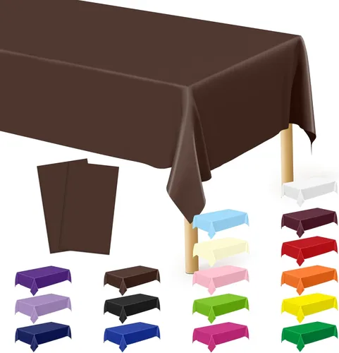 Miniatura 17 de Suministros de regreso a clases, 2 manteles de 108 x 54 pulgadas, manteles desechables coloridos para el primer día de escuela, rectangular
