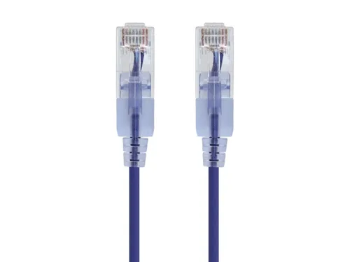 Miniatura 62 de Monoprice Cat6A - Cable de conexión Ethernet de 6 pulgadas, negro, UTP, 30 AWG, 10G, cable de cobre puro desnudo, sin enganche, RJ45, serie SlimRun