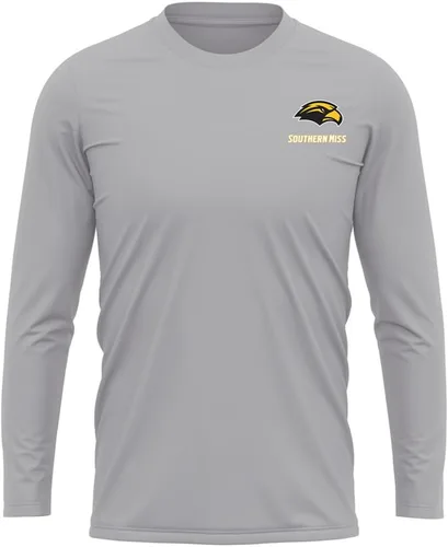 Miniatura 136 de Camisa deportiva de manga larga oficial de la NCAA Collegiate para hombre, con logotipo en el pecho izquierdo, colección Athletic Heather