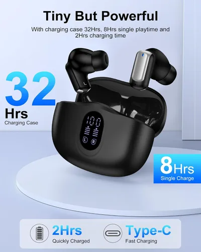 Miniatura 6 de Auriculares inalámbricos Android para Samsung Galaxy S26 S25 Ultra S24 S23 S22 Plus A17 A35 A16 A15 A54 Z Fold7 Flip7, HiFi estéreo Bluetooth