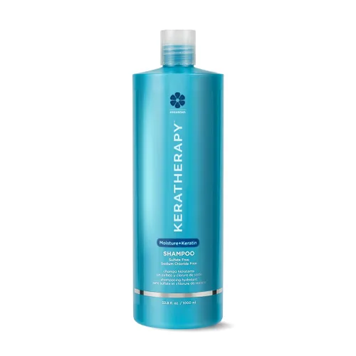 KERATHERAPY Champú hidratante con infusión de queratina, 33.8 onzas líquidas, 33.8 fl oz, champú hidratante antiencrespamiento para cuero cabelludo