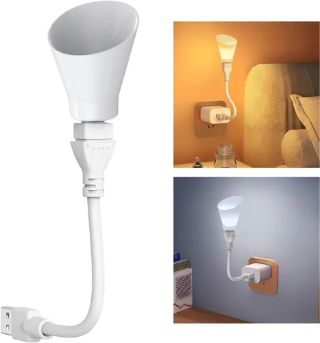 Miniatura 2 de Lámpara de escritorio LED USB con cuello de cisne flexible con luces blancas cálidas ajustables para dormitorio, lectura, luz nocturna, dormitorio