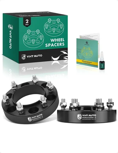 YHTAUTO 6x5.5 Separadores de ruedas centrados en el cubo 1.25 pulgadas se ajustan a Toyota Tacoma Tundra 4Runner FJ Cruiser, modelos Lexus,