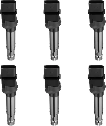 Miniatura 30 de BDFHYK Paquete de bobinas de encendido UF529 y bujías de iridio 4644 compatibles con Audi A3 A4 Allroad Quattro A5 Quattro Q5 TT Quattro Volkswagen