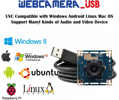 Miniatura 6 de Módulo de cámara USB 1080P gran angular de alta velocidad 0.142 in lente PC cámara para computadora Mini UVC USB2.0 Lightburn Cámara OV2710 Cámara