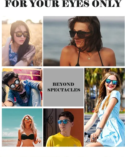 Miniatura 7 de KALIYADI Gafas de sol para hombre color negro mate para mujer lentes polarizados de conducción de gran tamaño protección UV paquete de 3