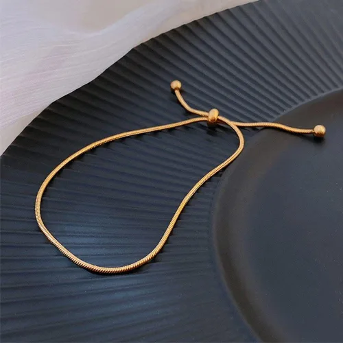 Miniatura 2 de MIFYNN Tobilleras para mujer, impermeables, ajustables, de acero inoxidable, pulsera de tobillo para mujer, estilo vintage, moderna, simple