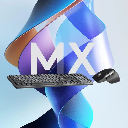 Miniatura 8 de Logitech MX Teclado inalámbrico iluminado mecánico de tamaño completo, lineal y MX Master 3S Performance Wireless Bluetooth Mouse Bundle, macOS