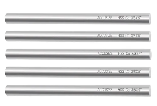 Miniatura 14 de Accusize Industrial Tools 1/2 x 1/2 x 4 pulg. (Ancho por Altura por TOL) Broca de herramienta HSS+5% M35 Cobalto para torno, 5095-0032