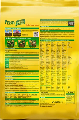 Miniatura 4 de Preen Garden Weed Preventer Plus Plant Food 31.3 lb. Bolsa - Fertilizante granular multiusos con control de malezas preemergente para jardines