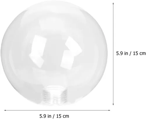 Miniatura 2 de Pantalla de lámpara de globo, pantalla de cristal, cubierta de lámpara de globo G9, protector de jaula de bombilla de 5.906 in, cubierta de pantalla