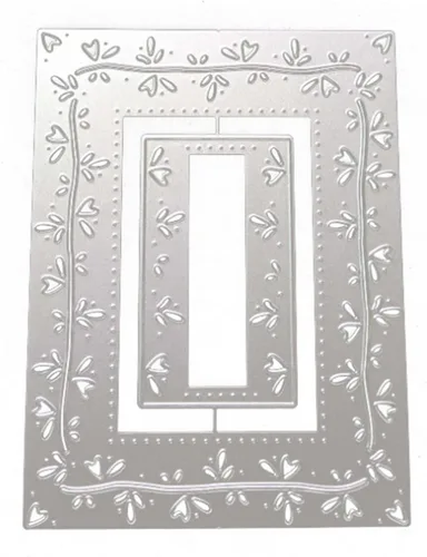 Miniatura 2 de Plantillas de metal para álbumes de recortes, herramientas para álbumes de recortes, marco de encaje de flores, plantilla de relieve para hacer