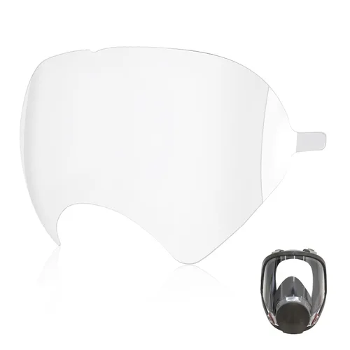 Paquete de 20 protectores faciales, cubierta de lente compatible con máscara respiradora de cara completa 3M 6885, 6900, 6800, 6700, 6000, serie