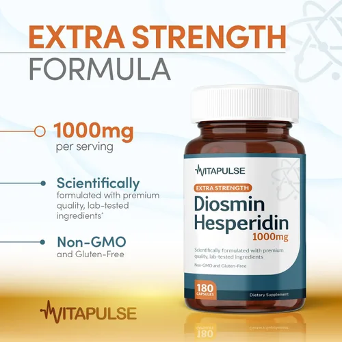 Miniatura 4 de Hesperidin Plus 1000mg por porción (180 cápsulas vegetarianas) - Suministro para 90 días