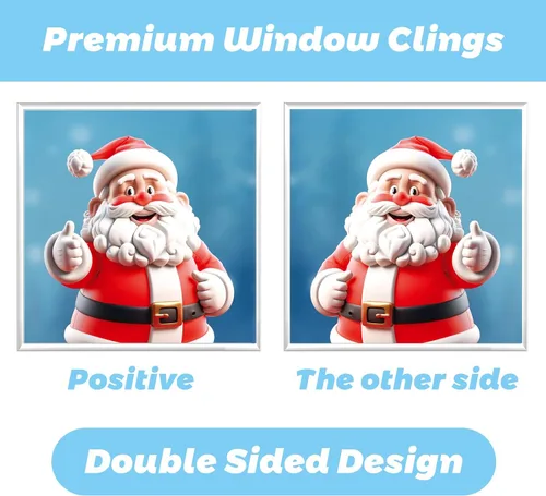 Miniatura 3 de Adhesivos navideños y calcomanías de Navidad para decoración de ventanas