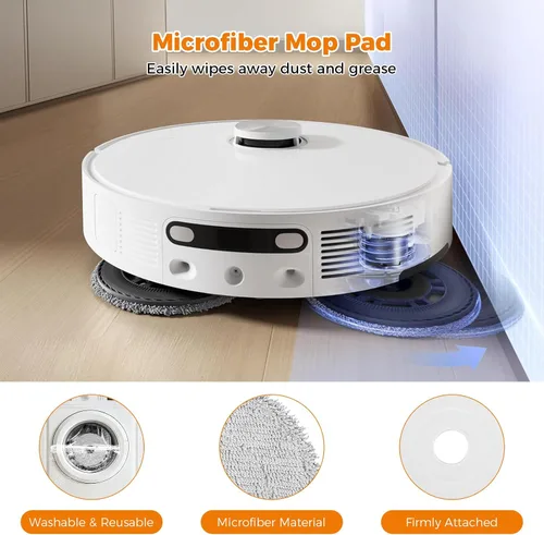 Miniatura 5 de Kit de 18 accesorios para Dreame L10s Ultra Gen 2/L10s Pro Ultra Heat/X30 Ultra/L40s Ultra AE/CE Robot Aspirador, 1 Cepillo TriCut, 4 Cepillos