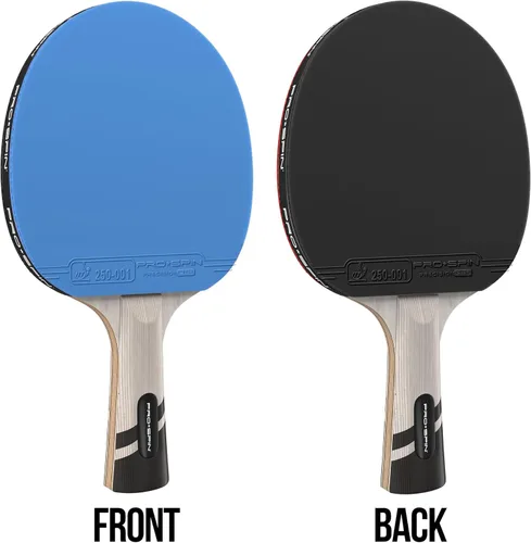 Miniatura 6 de PRO-SPIN Palas de ping pong - Raquetes de tenis de mesa de nivel profesional con fibra de carbono para un control superior Lámina de 7 capas, goma