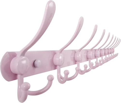 Miniatura 71 de Dseap - Perchero para pared, 5 ganchos triples, resistente, acero inoxidable, riel de gancho de metal para abrigos, sombreros, toallas, bolsos