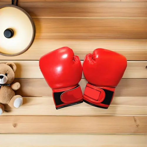 Miniatura 4 de Guantes de boxeo Garneck de 6oz para niños, guantes para saco pesado rojo, guantes para niños, guantes de boxeo para niños, guantes de boxeo
