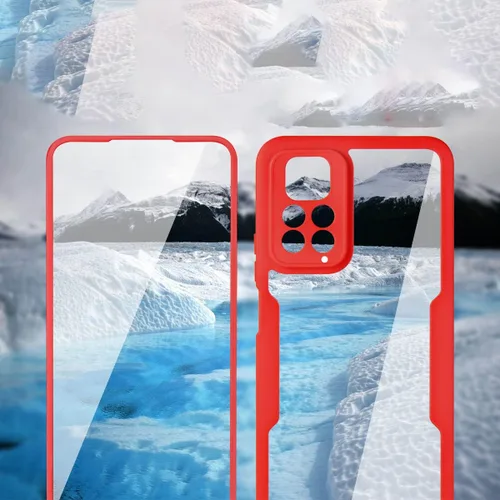 Miniatura 2 de CCSamll - Funda transparente para Xiaomi Redmi Note 11 Pro/11 Pro + con protector de pantalla integrado, delgada, de cuerpo completo, resistente
