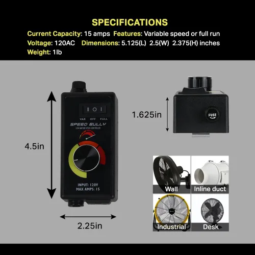 Miniatura 4 de Controlador de velocidad del ventilador del motor Bully