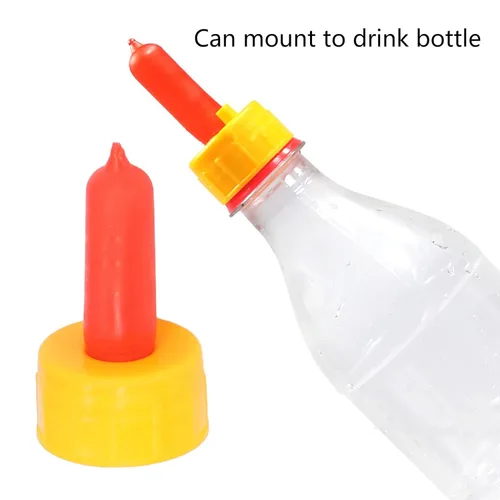 Miniatura 3 de 10 pezones, pezones de goma suave a prueba de fugas de leche de animales pequeños con válvulas de aleteo, botella de rosca, pezones de silicona