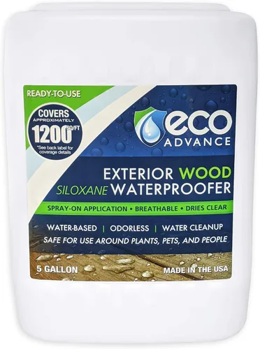 Miniatura 2 de Eco Advance Impermeabilizante de Madera Exterior con Siloxano Sin Olor de Aplicación en Aerosol Repelente al Agua, Seguro para Usar Alrededor