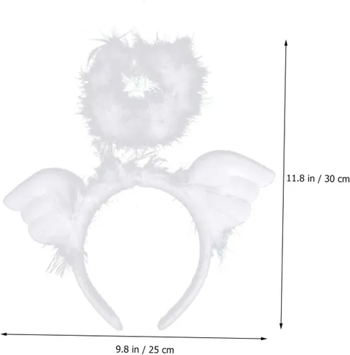 Miniatura 7 de balacoo 2 Pcs Teenage Girl Clothes Dresses Trendy Teen Girl Trendy Clothes Dress for Teen Girls Wings Headwear Angel Headband for Cosplay Black