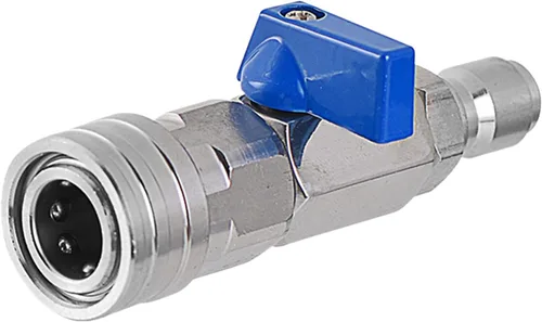 Qianly Válvula de bola ligera de 4500 PSI, fácil de usar e instalar, válvula de bola profesional de alta presión para lavado de autos, limpieza de