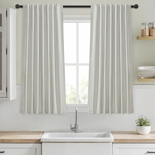 Miniatura 23 de Cortinas opacas de 54 pulgadas de largo para dormitorio, sala de estar, cortinas beige con aislamiento térmico, oscurecimiento de la habitación