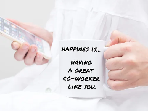 Miniatura 3 de Taza de café personalizada, taza de cerámica personalizada de 15 onzas con foto, impresión de doble cara, divertida, rosa