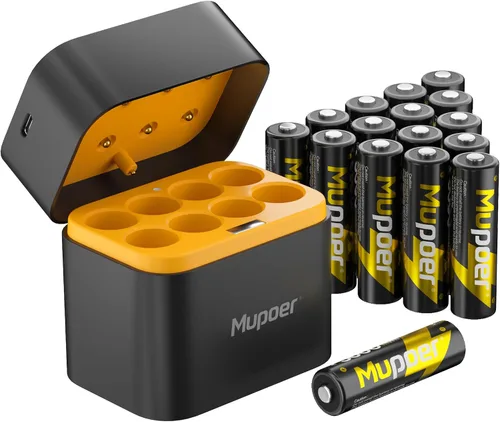 Miniatura 12 de Baterías AA recargables con caja, baterías de litio de 3600 mWh, AA de 1.5 V, 4 unidades, batería doble A, recargable, iones de litio de larga