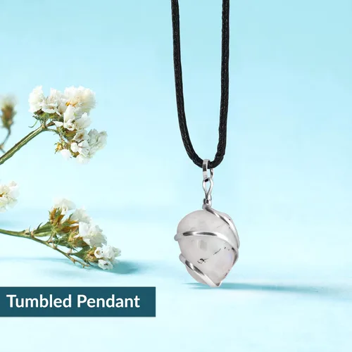 Miniatura 8 de PYOR Collar con colgante curativo de Reiki de cristal, gemas de buena suerte, prosperidad, riqueza, piedras preciosas naturales, collares de buena