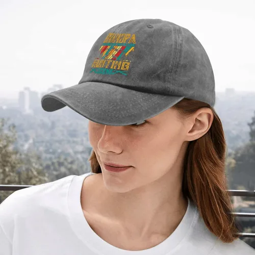 Miniatura 5 de Dad Hats GGRANDPA The MRN The Myth The Hunting Legend Gorra de béisbol, divertida gorra para hombre Pigmento gris