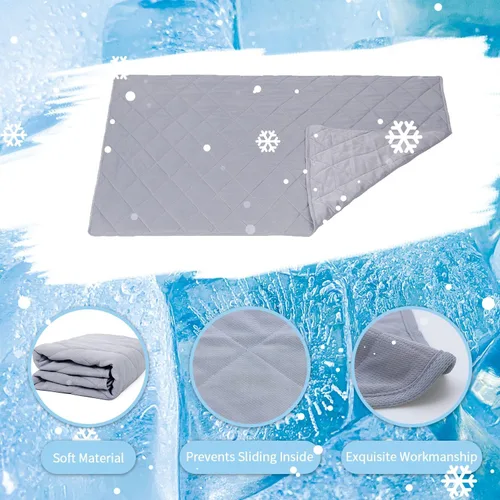 Miniatura 6 de NACOCO Manta refrescante de verano para mascotas de 31.5 x 43.3 pulgadas, tapete de disponibilidad de doble cara, manta para perro, cachorro, gato