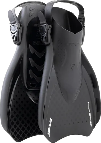 Miniatura 7 de Cressi Traveler Set - Adult Snorkel Set Wide View Mask, Dry Top Snorkel and Fins - Comfortable and Light - Designed in Italy Negro / transparente