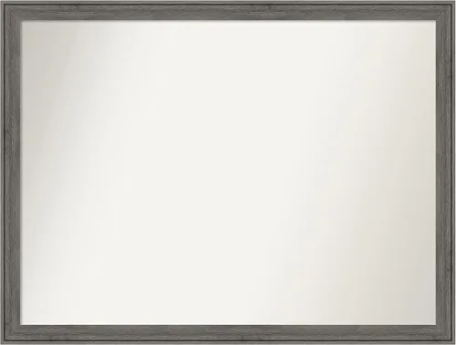 Miniatura 385 de Amanti Art Espejo personalizado, espejo de baño gris plomo a rayas, espejo de pared o espejo de tocador de baño sobre el fregadero