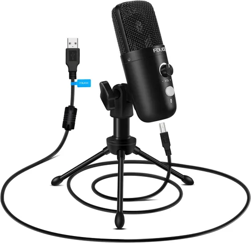 Miniatura 8 de FDUCE UHF - Sistema de micrófono inalámbrico Lavalier para teléfono y cámara, mini micrófono de condensador portátil con clip, micrófono de solapa