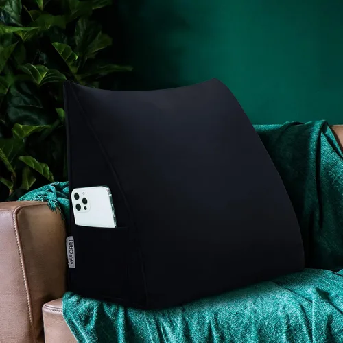Miniatura 7 de Cojín de cuña triangular grande, almohada triangular de cuña cabecero extraíble, cabecero extra grande, almohada de cuña de lectura, almohada